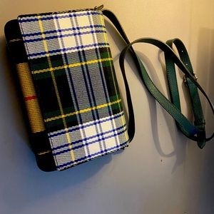 Burberry Canvas Tartan Purse - yellow/green